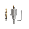 1-3/8'' TCT Hole Saw Kit Tungsten Carbide Tipped Hole Saw Drill Bit with Titanium-Plated Pilot Drill bit for Metal, Stainless Steel, Iron (35MM) - size: 35MM | 1-3/8''