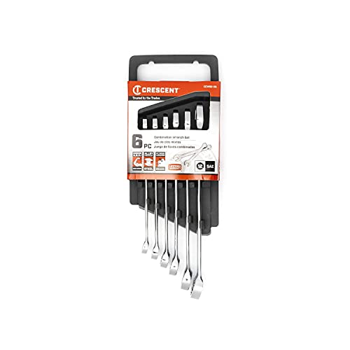 Crescent 6 Piece 12 Point SAE Combination Wrench Set - CCWS0-05
