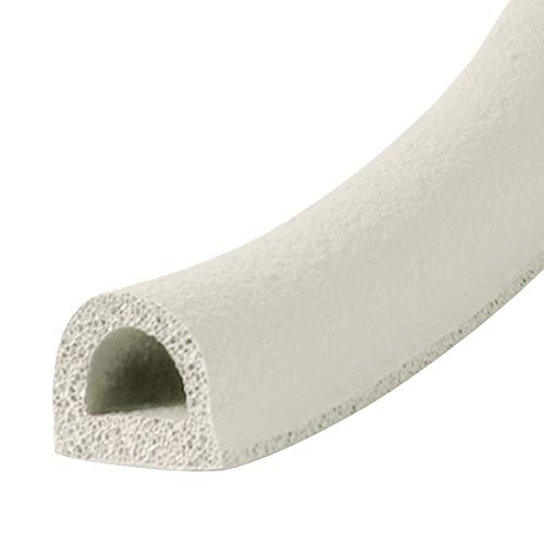Frost King V25WA D-Section Rubber Self-Stick Weatherseal Tape, 5/16" W, 1/4" T, 17 ft L, White - size: 5/16" W, 1/4" T, 17 ft L, style: D-Section, 5/16" W, 1/4" T, 17 ft L, White
