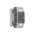 Amerock 1 Pair 3/8" Inset Polished Chrome Self-Closing Wrap Hinge - color: Polished Chrome, size: 3/8 Inch (10 mm) Inset