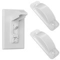2 Pack Toggle Light Switch Cover Guard, Baby Proof, White - size: 2 pack / white