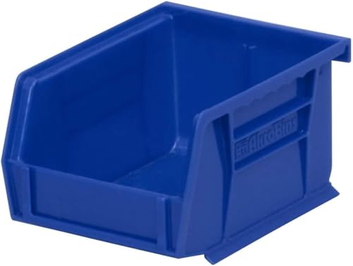 Akro-Mils 30210 AkroBins Plastic Storage Bins, 5"x4"x3", Blue, 24-Pack - color: Blue
