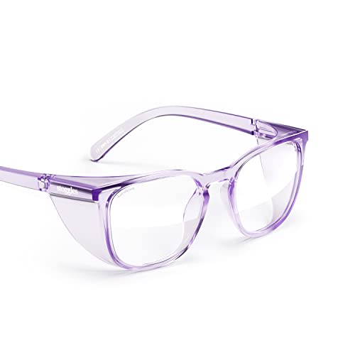 Stoggles Square Kids Fit Z87.1 Certified Polycarbonate Safety Glasses - color: Lilac, size: Small