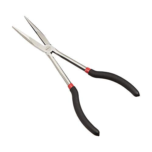 Amazon Basics Extra Long Reach Needle Nose Pliers Tool Set for Narrow Spaces, Versatile, 3-Piece, Black - size: 3 Count (Pack Of 1)