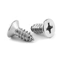 #4 x 3/8" Wood Screw 100Pcs 18-8 (304) Stainless Steel Screws Flat Head Phillips Fast Self Tapping Drywall Screws by SG TZH - size: #4 x 3/8"