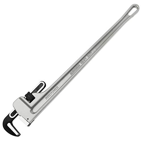 MAXPOWER 30-inch Pipe Wrench, 4.2" Jaw Opening, Aluminum Plumbing Wrench - size: 30-inch, style: Straight Pipe Wrench