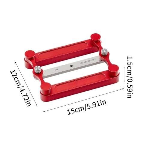 Center Finder Gauge Woodworking Set- Interchangeable Marking Rods for Self Centering Doweling Jig, Joinery Hole Drill Guide, Positioner Locator Tool