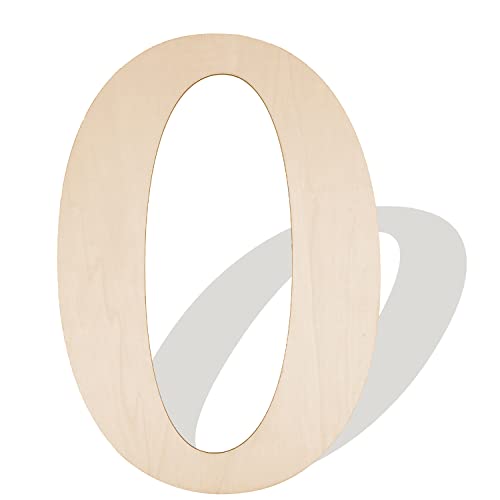 12 Inch Wooden Numbers 0, Large Wood Numbers Cutout for DIY Crafts - color: 0, size: 12 Inch