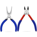 2 Pcs Wire Cutters and Needle Nose Pliers Set, 5 Inch