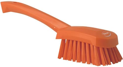 Vikan 41927 Brush,Washing,Stiff,10",PP/PBT,Orange