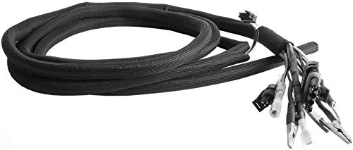 Design Engineering 010651P10 Black (8mm) 5/16" x 10' Split Sleeve Wire and - size: 5/16" (8mm) x 10'