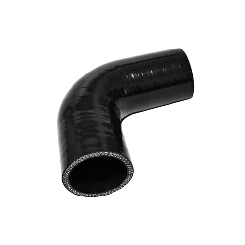 ID 2.5 inch 90 Degree Silicone Elbow Coupler Hose 4" Leg Length - color: Black 90, size: ID: 2.5" (63mm)