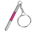 UNEAK - Eyeglass Screwdriver Repair Kit Pink Precision 3 in 1 Mini Screwdrivers Set Keychain Glasses, Sunglasses, Sunglass, Watch, Electronics, Eyeglasses, Flat Head, Phillips, Hex - color: Pink