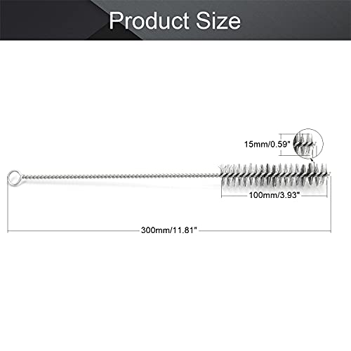 Utoolmart Steel Wire Cleaning Brush, Spiral Power Tube Brush, Steel Wire Tube Brush Cleaning Tool, Tube Bottle Brush, 0.8-inch Diameter 12-inch Length, 10pcs - color: 10pcs, size: 2cm