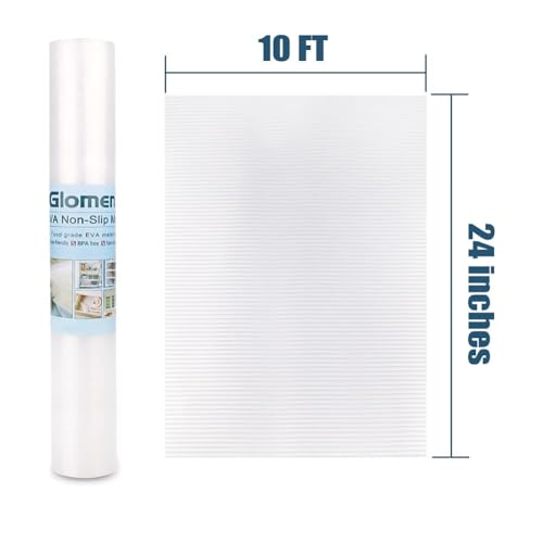 Shelf Liner, Non-Slip Cabinet Liner, Washable Oil-Proof for Kitchen Cabinet, Shelves, Refrigerator, Storage, Desks, 24 Inches x 10 FT, Non Adhesive Drawers Liner (24 Inches x 10 FT, Thickened)… - size: 24"W x 120"L