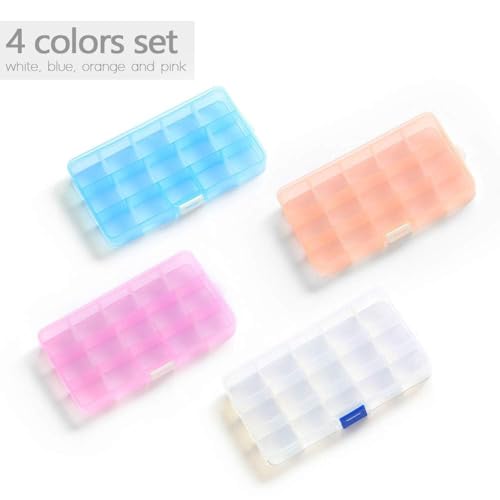 Opret Bead Organizer 15 Grids 4 Pack for Crafts - color: 4 pcs, multicolors 1