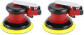 Professional Air Random Orbital Palm Sander, Heavy Duty Dual Action Pneumatic Sander with 1pc Backing Plate (5 inch) (Pack of 2) - size: 5 inch (Pack of 2)