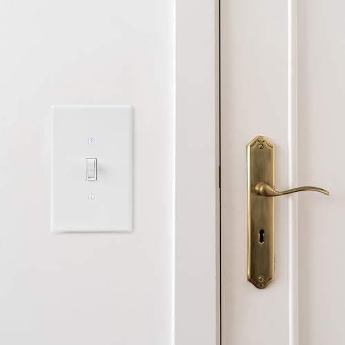 Bates- Light Switch Plates, 10 Pack, 4.88" x 3.11", Mid- Size White - color: White, size: 10 Pack, Mid-Size
