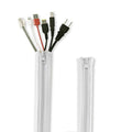 StangH Office Cable Management Sleeve kit 39 Inches, 2 Pieces -White - color: Greyish White, size: 39"L x 3.5"W-2PACKS