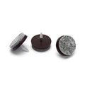 Nail on Felt Pads Furnigear Furniture Pads Nail- Floor Protectors for Furniture Legs 24Pack Chair Felt Pads for Hardwood Floors(1-1/4",Gray) - size: 1-1/4" (Round, Gray)