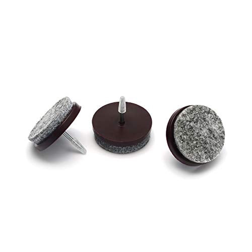 Nail on Felt Pads Furnigear Furniture Pads Nail- Floor Protectors for Furniture Legs 24Pack Chair Felt Pads for Hardwood Floors(1-1/2",Gray) - size: 1-1/2" (Round, Gray)