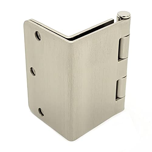 3.5 Inch Swing Clear Offset Door Hinge (1/4" Radius, Satin Nickel) - color: Satin Nickel, size: 1/4" Radius