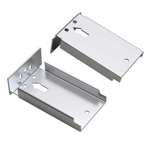 homdiy 10 Pairs Rear Mounting Brackets for 1.77 inch(45mm) Width Slides - color: Silver, size: 1.77 Inch
