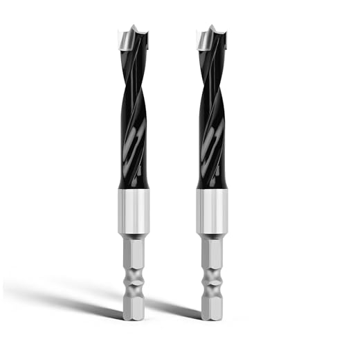 2-Pack 3/8 Inch Forstner Drill Bit Carbide Tipped Woodworking Hinge Cutter - size: 3/8 in