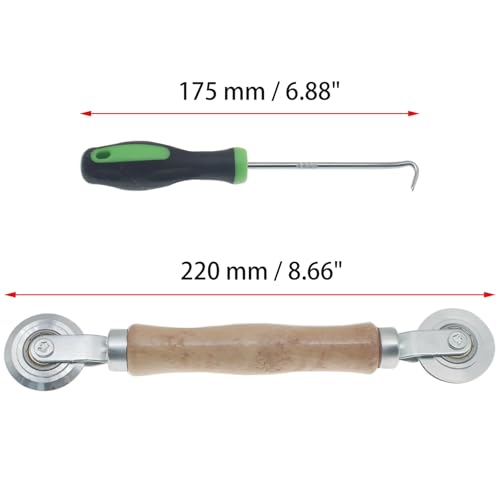 2 Pcs Screen Repair Kit Screen Roller Tool 3 in 1 Window Spline Roller for Window Screen Door Repair and Install
