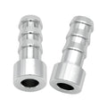EVIL ENERGY 5/8" Weld On Hose Barb Tail Nipple On Bung Fitting Adapter Natural Aluminum 2PCS - size: 5/8 barb