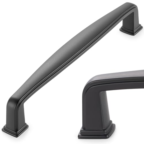 KOOFIZO 10 Pack 5 in Matte Black Cabinet Pulls, Black Drawer Handles 1817 - color: Black, size: 5" CC - 10Pcs