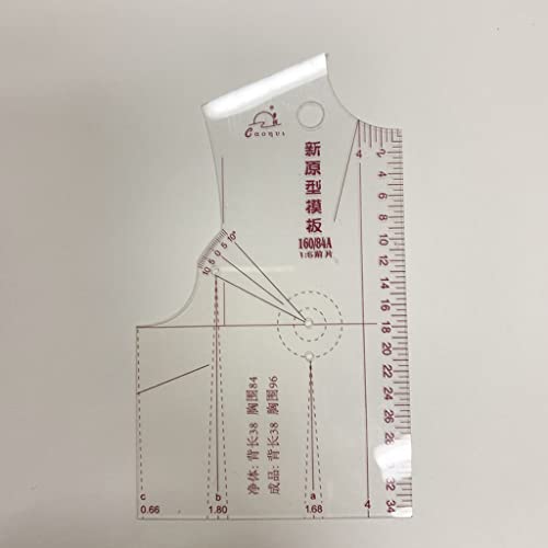YILIANLIN 3X 1:5 Fashion Design Ruler Cloth Design School Student Teching Apparel Drawing Templete Garment Prototype Ruler Fashion Ruler Set Sewing Tools Ruler Measure for Sewing Dressmaking Pattern