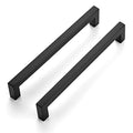Ravinte Matte Black Cabinet Handles Square Pulls 7-1/2 Inch 10 Pack - size: 8 Inch (7-1/2 Inch Hole Center)