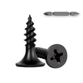 130Pcs Self-Tapping Black Wood Screws with Driver Bit, #8 x 1/2" - size: #8x1/2"