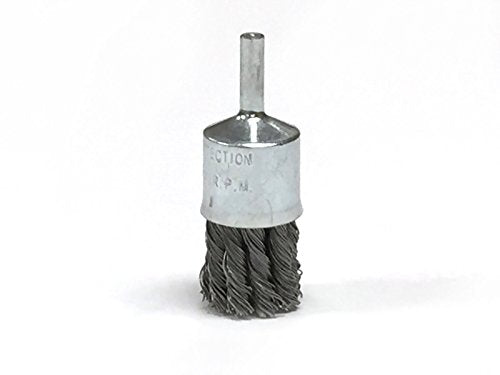 Benchmark Abrasives 1 Inch Knot Wire Brush for Drill & Die Grinder, Paint Removal, Cleaning, Deburring - 1/4" Shank, Drill Grinder Attachment (5 Pack) - Carbon Steel