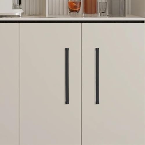 10 Pack 5 inch(128mm) Black Kitchen Cabinet Handles Knurled Cabinet Pulls Black Drawer Pulls Kitchen Cabinet Hardware Handles Dresser Handles - color: Matte Black, size: 5" Hole Center（128mm）