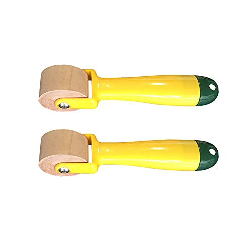 2 Pcs Quilting Seam Roller Roll Sewing Seam Roller Wallpaper Edge Press Roller Quilting Tool for Home Decoration