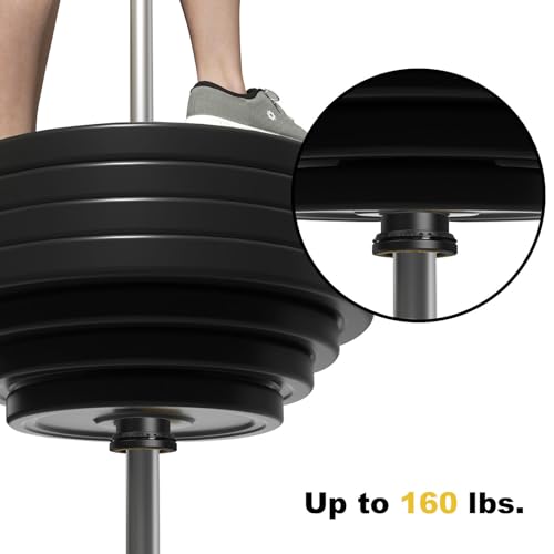 POWER GUIDANCE Fitness Barbell Clips 2" (Pair) - Quick fix Olympic Barbell Clamps & Collars for Secure Weightlifting & Powerlifting - Barbell Clips for Bars - color: Black