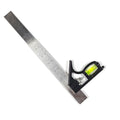 12-Inch Combination Square, Multi-Function Tool with Stainless Steel Blade and Bubble Level, Precision Marking for 45/90 Degrees, Ideal for Carpenters and Woodworking