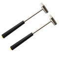 Dual Head Small Hammer, 7 Inches, Plastic Head and Metal Head, Black Plastic Grip, Double face Jewelry Mallet, Mini Hammer for Watch, Tuning, Woodworking, Toys, DIY, Leather, Instruments - style: 18CM -BLACK HANDLE-2PACKS