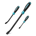 DURATECH 3-Piece Pry Bar Set, 8", 12" and 18", Hammer Strike Cap