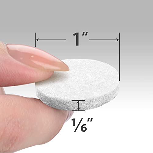 Felt Furniture Pads X-PROTECTOR - 48 Premium Felt Pads Floor Protector - size: 48 PCS 1" White, Round