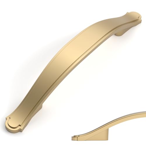 Amerdeco 10 Pack Champagne Bronze Cabinet Pulls 3.75 Inch(96mm) Hole Center Drawer Pulls Cabinet Hardware Kitchen Cabinet Handles for Bathroom ZH0068 - color: Champagne Bronze, size: 3.75"/96MM Hole Center