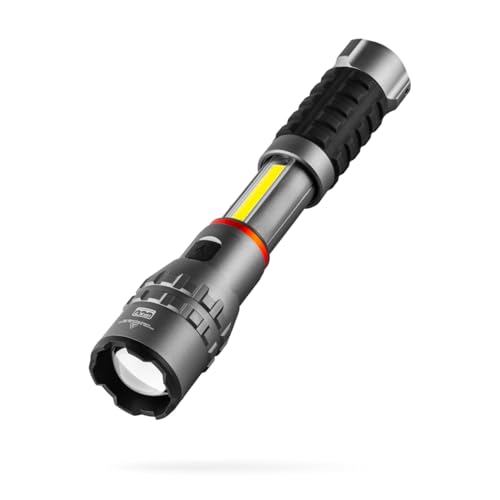 NEBO Slyde King 4K, 4000 Lumen LED Flashlight & 1000 Lumen Worklight-Gray - color: 4000 Lumens- Gray