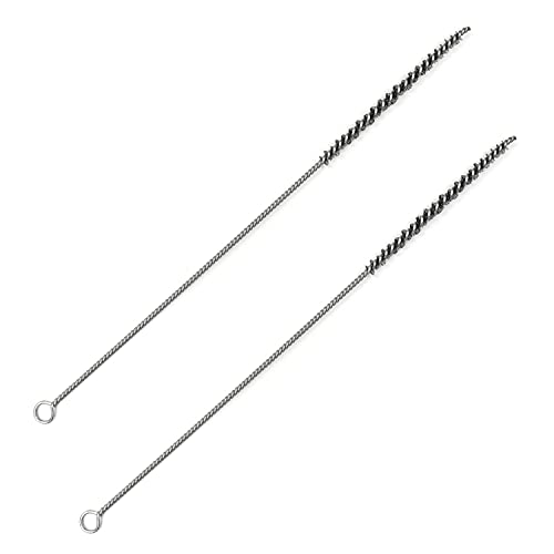 Utoolmart Steel Wire Cleaning Brush, Spiral Power Tube Brush, 0.2-inch Diameter 12-inch Length, 2pcs - color: 2pcs, size: 0.6cm