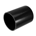 uxcell 4.5" ID 6" Length 4-Ply Reinforced High Temp Straight Coupler Silicone Reducer Hose Black for Car Intercooler Intake Piping Straight Silicone Hose - size: 4.5" ID