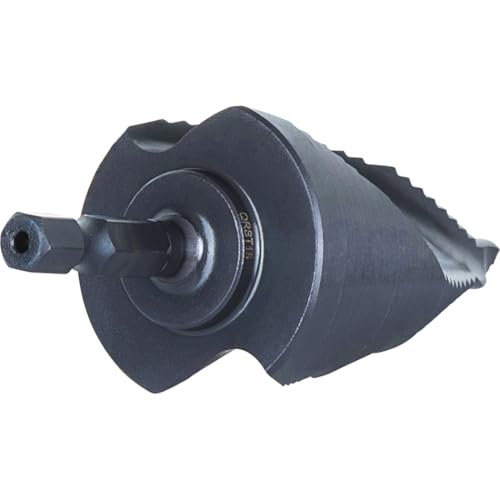 Klein Tools QRST15 Step Drill Bit, Quick Release Spiral Double-Fluted, 7/8 to 1-3/8-Inch, Hex Shank, Cut Steel, Wood, Plastic, Aluminum - size: 7/8 to 1-3/8-Inch, style: Quick Release