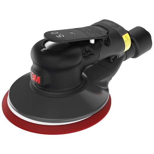 3M Xtract Pneumatic Random Orbital Sander, 88948, 5 in - size: 5 in, 3/8 in Orbit, style: Self-Generated Vacuum