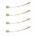 Mega Handles Transom Chain 12-Inch Satin Brass (4-Pack) - Window Restraint - color: Satin Brass, size: 4 Pack