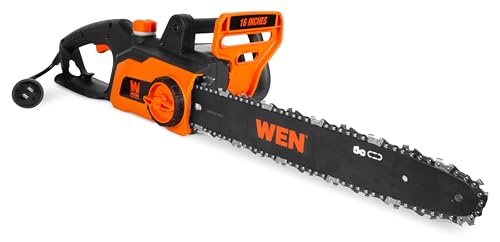 WEN CP1216 Electric Chainsaw, Corded, 12-Amp, 16-Inch - size: 12A, 16 inch